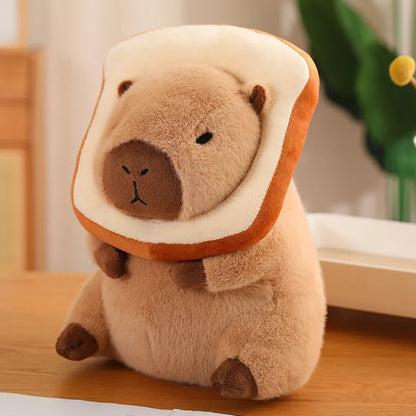 Capybara Plush Toy with Food Dress – Soft & Cute