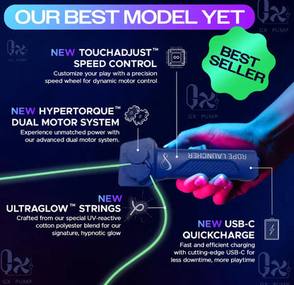 Glowing Rope Launcher Toy – Rechargeable & Fun to Play