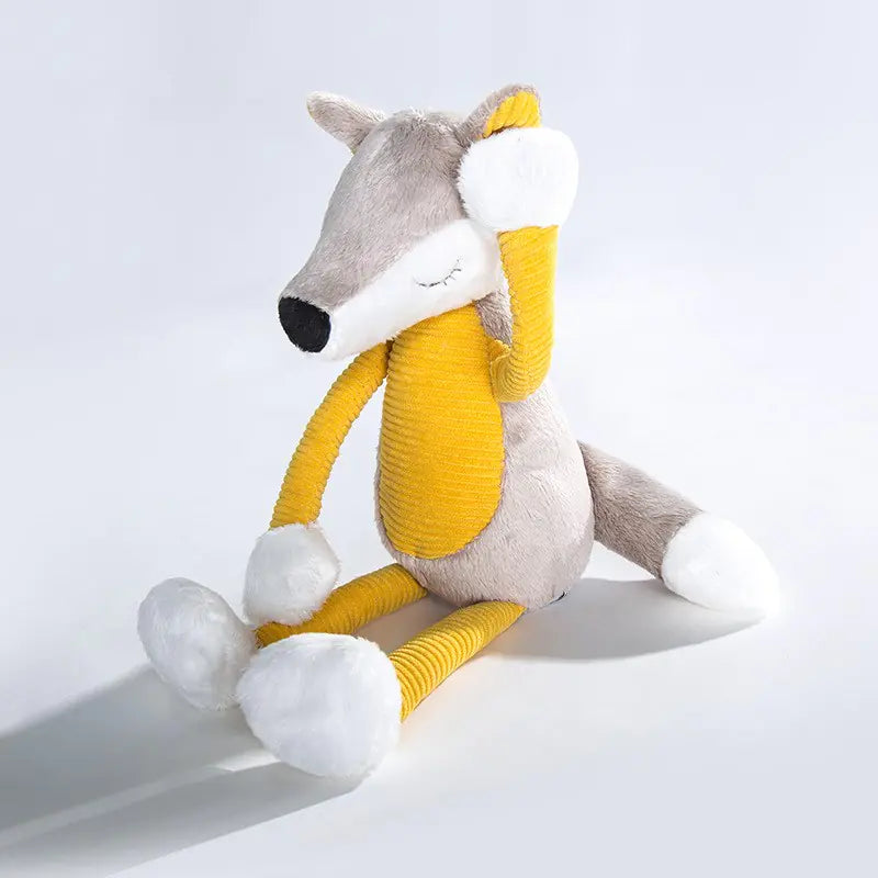 Cuddly Yellow Fox Plush for Children