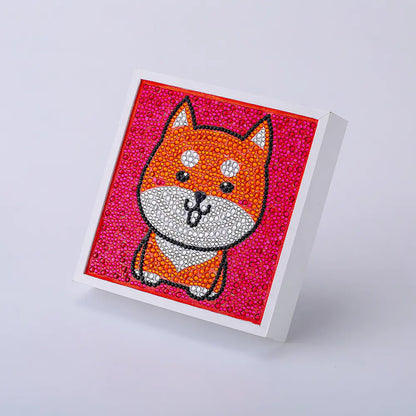 Cute Animal Diamond Art Kit – DIY Sparkle Canvas