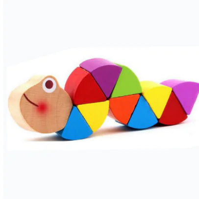 Wooden Twist & Turn Caterpillar Toy