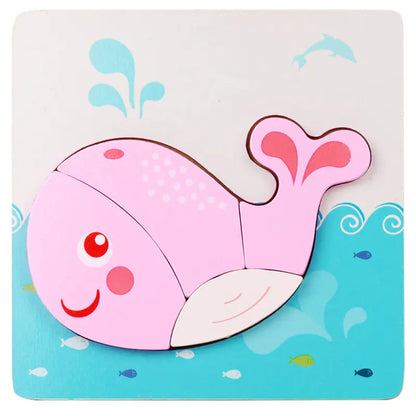 Kids' 3D Wooden Learning Puzzle