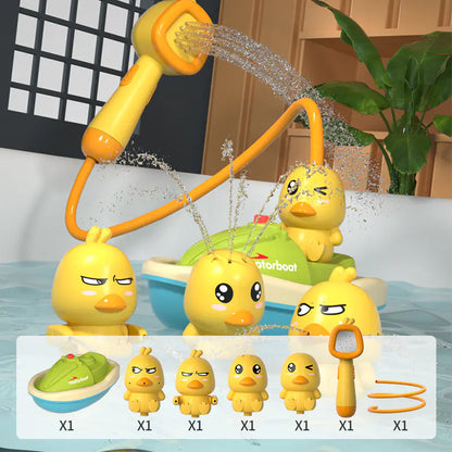 AquaDuck Rotating Electric Duck Shower Toy Set for Kids