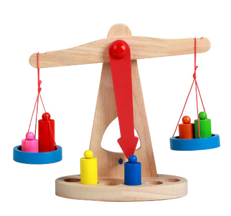 Wooden Balancing Toy with Stacking Rings