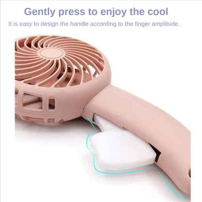 Charming Cat Cartoon Mini Fan