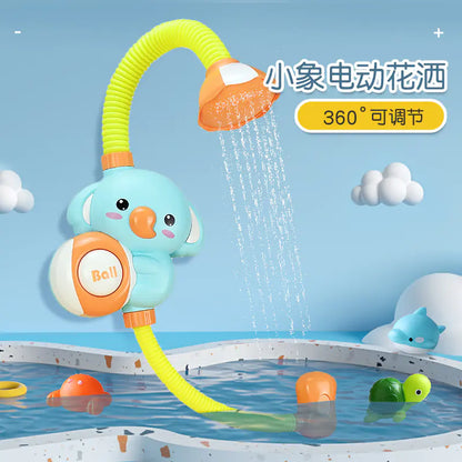 Splashtime Elephant & Duck Shower Bath Toy with 360° Sprinkler Fun