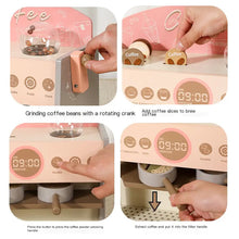 Wooden Coffee Maker Toy Set for Kids Café Play