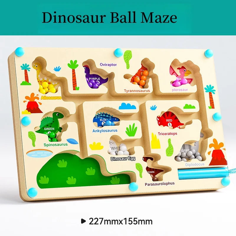 Magnetic Digital Bead Maze Puzzle Practice Toy For Children