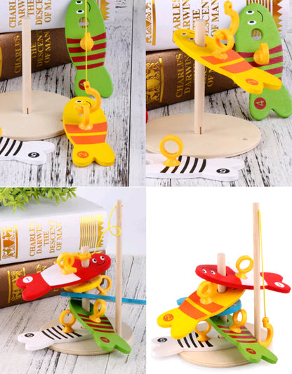 Kids' Wooden Fishing Adventure Set - Learning Fun