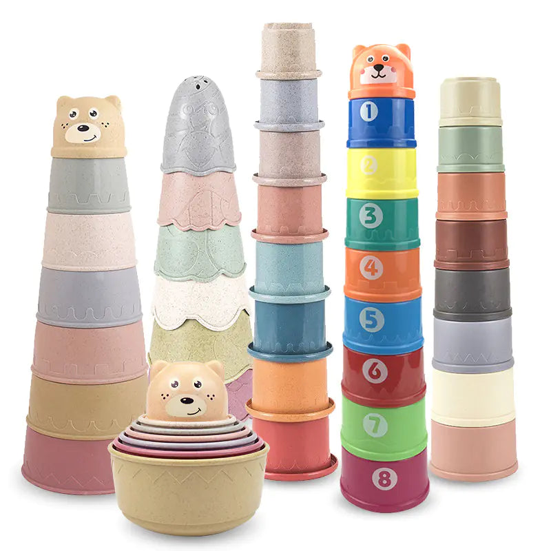 Stackable Beach Play Cups for Kids