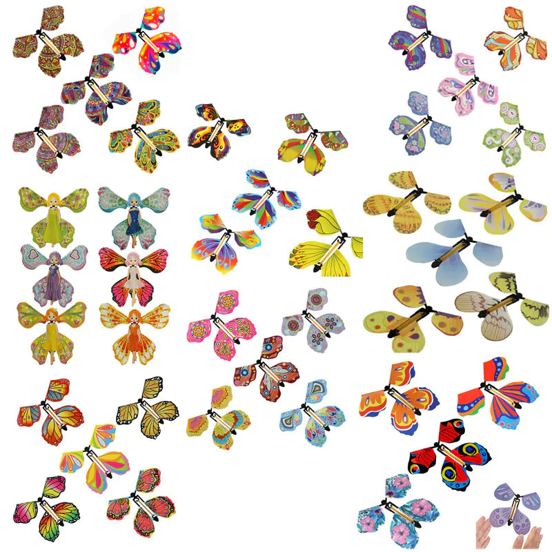 Magic Flying Butterfly Toy – Wind Up Surprise Fun