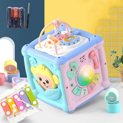 6-in-1 Musical Activity Cube Toy for Toddlers