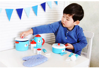 Cute Wooden Kitchen Playset for Kids