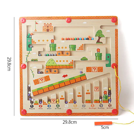 Space-Themed Magnetic Maze Board for Kids