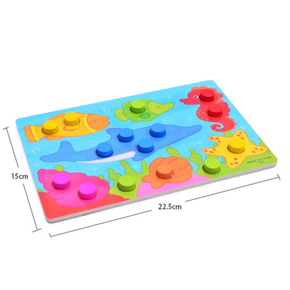 Color Match Peg Puzzle Boards for Toddlers
