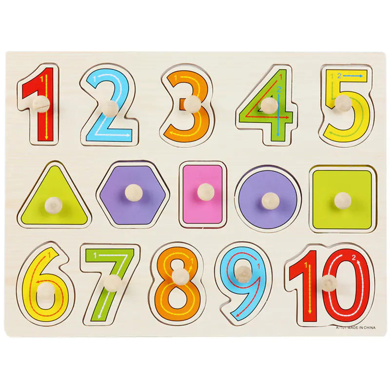 Montessori Kids' Shape & Number Puzzle