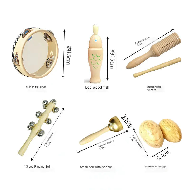 Wooden Musical Instruments Set for Kids