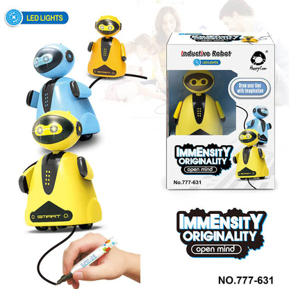 Inductive Penguin Robot Toy – Follows Drawn Lines