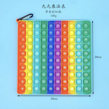 Rainbow Alphabet & Numbers Pop It for Kids