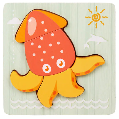 Kids' 3D Wooden Learning Puzzle