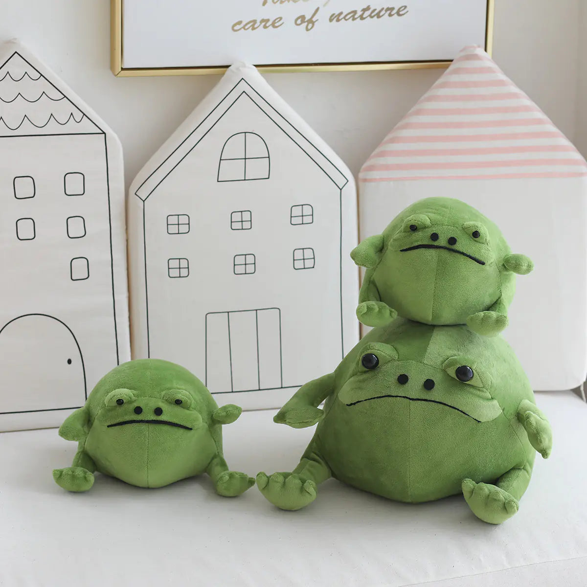 Charming Green Frog Plush Doll