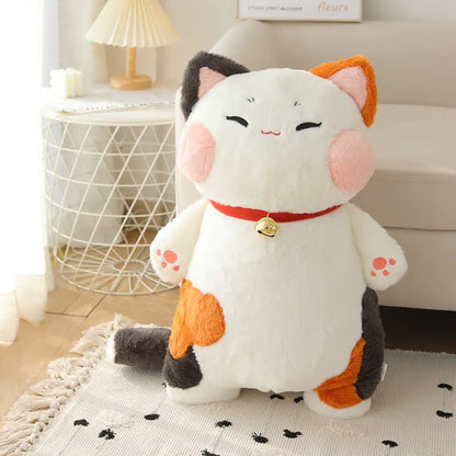 Kids' White Cat Cuddly Pillow with Bell
