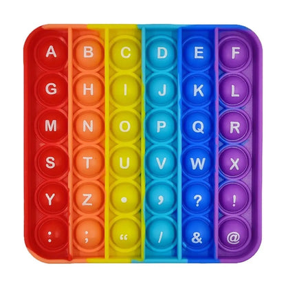 Rainbow Alphabet & Numbers Pop It for Kids