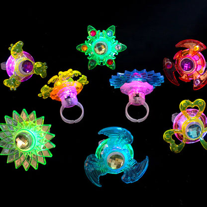 Glow Spin Ring Toy for Kids