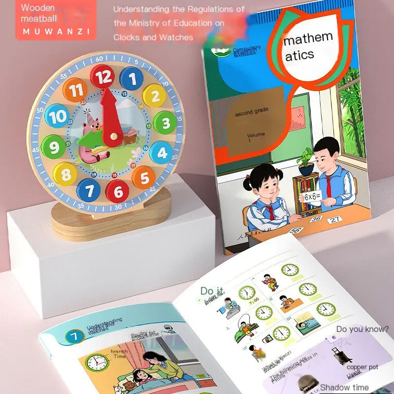 Wooden Digital Clock Toy for Kids