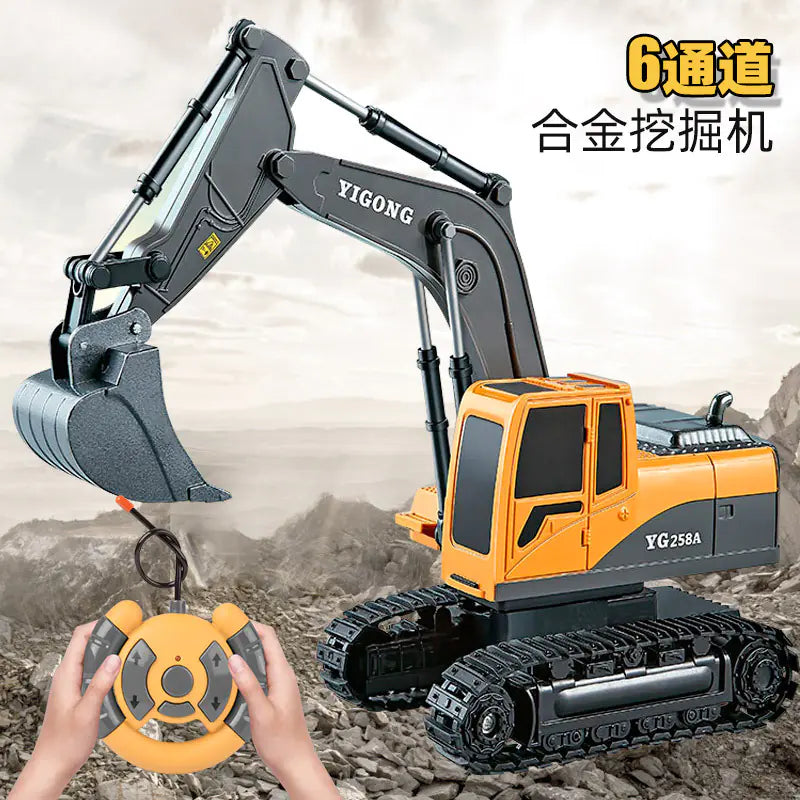 Mega RC Excavator Toy – Realistic Alloy Digger