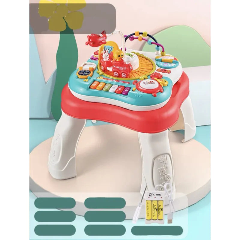 Rechargeable Baby Activity Table with Music & Learning Toys