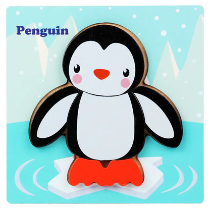 Kids' 3D Wooden Learning Puzzle