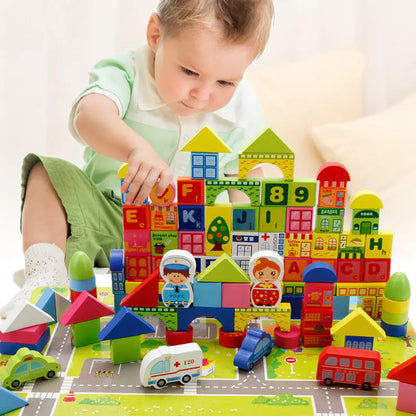 Cityscape Wooden Blocks Set