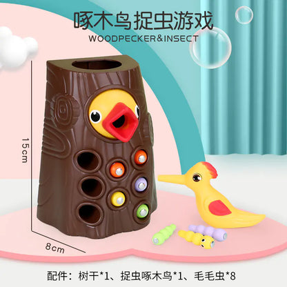 Magnetic Woodpecker Catch & Learn Game