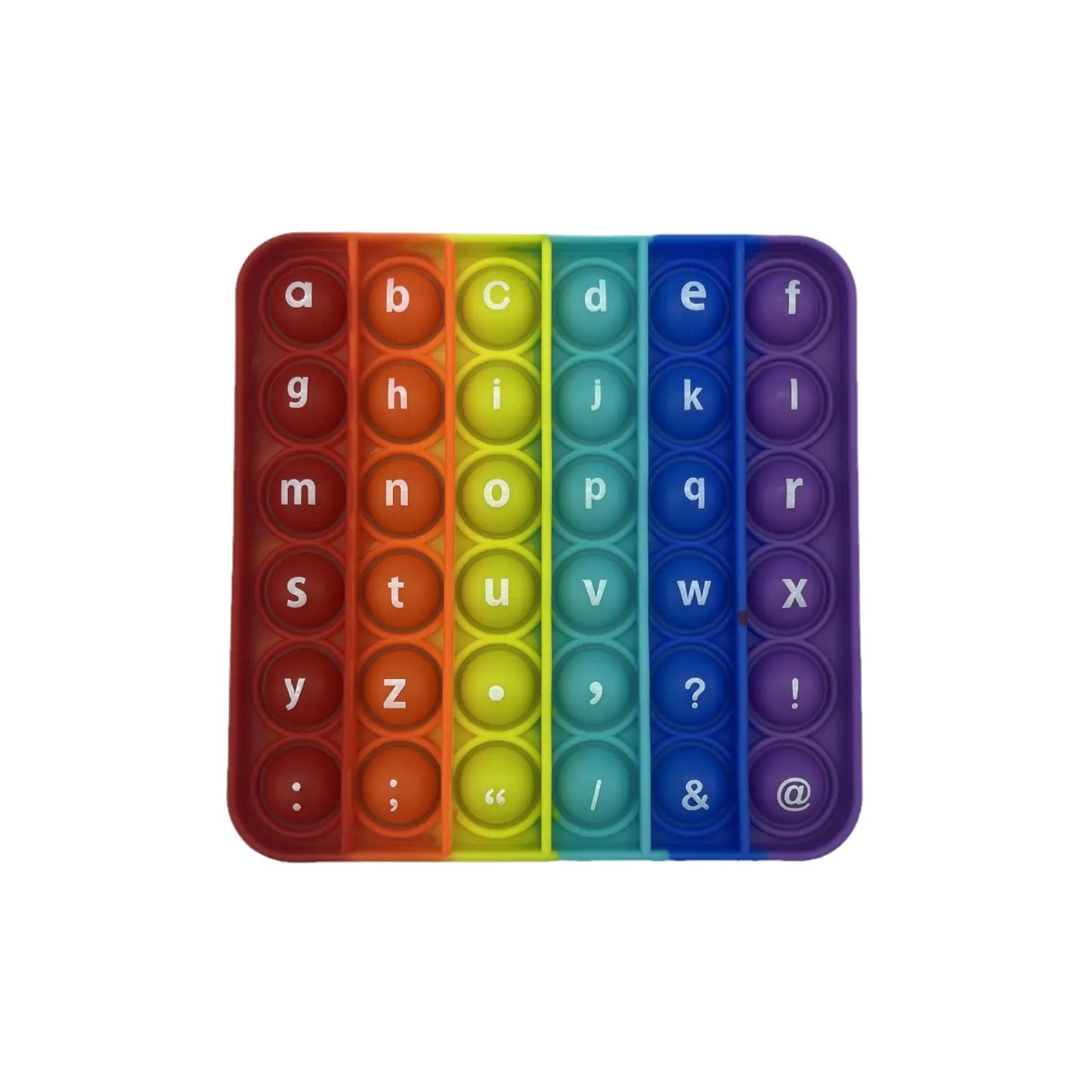 Rainbow Alphabet & Numbers Pop It for Kids
