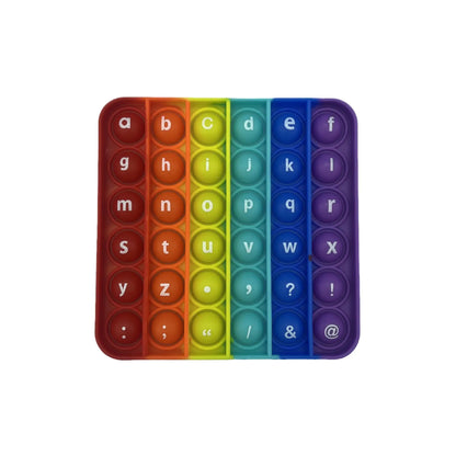 Rainbow Alphabet & Numbers Pop It for Kids