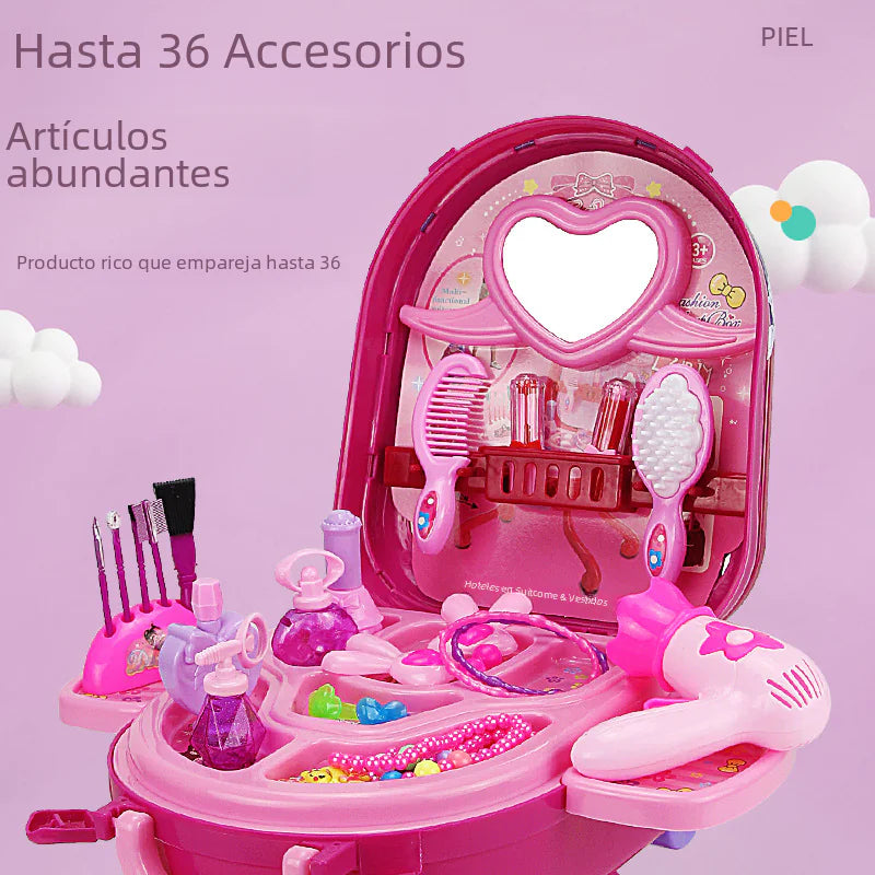 Global Travel Dollhouse Kit with Vanity