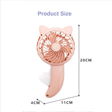 Charming Cat Cartoon Mini Fan