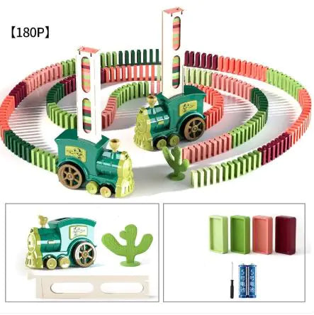Auto Domino Builder Train Set for Kids