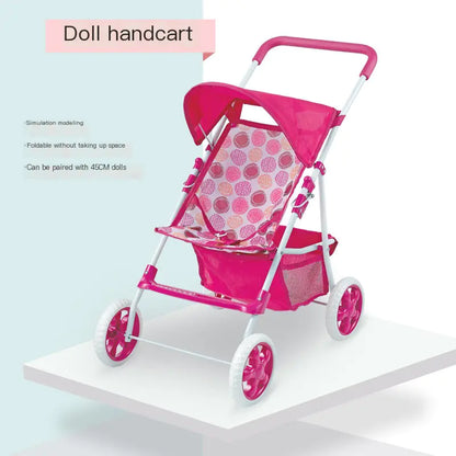 Foldable Doll Stroller Toy