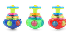 Spinning Music Top Toy with Lights for Kids