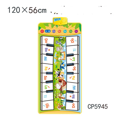 Large Touch Piano Mat with Instrument Sounds & Educational Fun