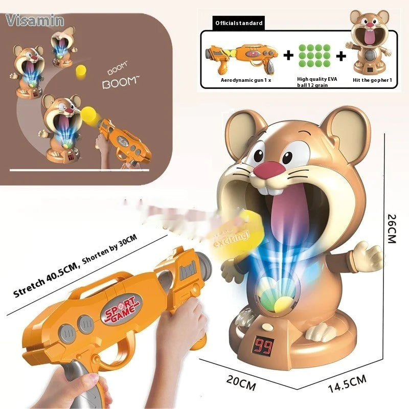 Luminous LED Blaster Toy | Light, Sound & EVA Gun