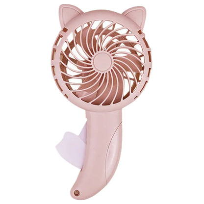 Charming Cat Cartoon Mini Fan