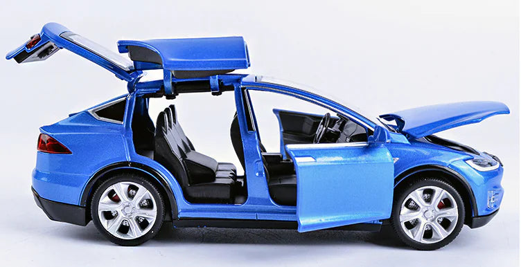 Diecast Tesla Model X Toy Car with Openable Doors