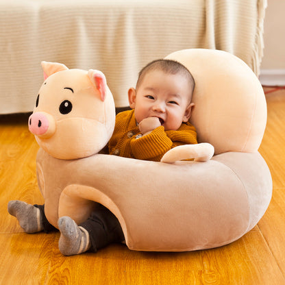 Plush Anti-Fall Animal Sofa Seat for Toddlers - Comfy & Cute