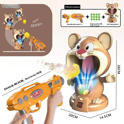 Luminous LED Blaster Toy | Light, Sound & EVA Gun