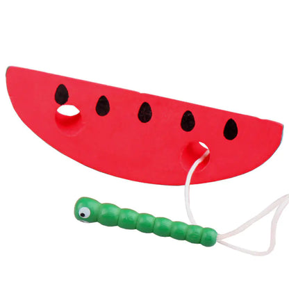 Playful Wooden Threading Toy - Skill Enhancer