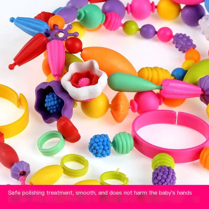 Creative Pop Beads Playset for Kids