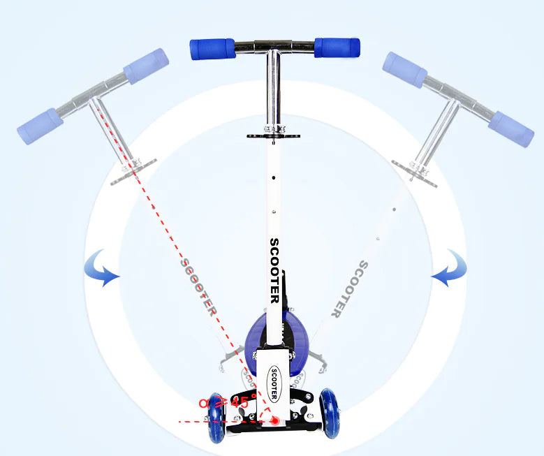 3-Wheel Adjustable Kids Scooter with LED Light Wheels